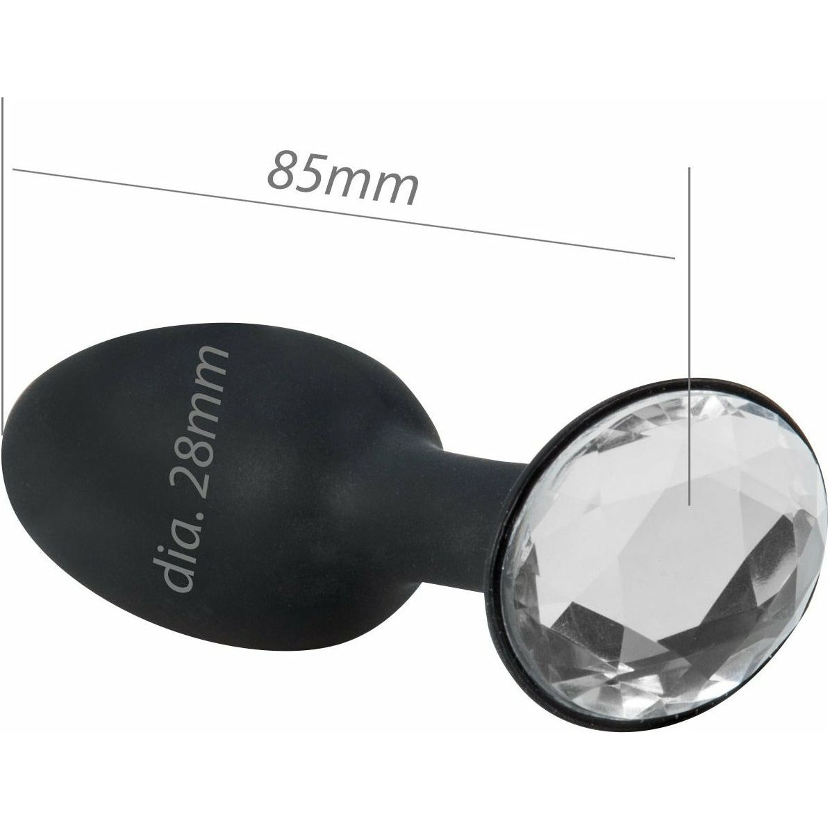 Seven Creations Crystal Amulet Silicone Butt Plug - Small