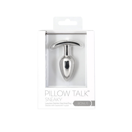 Pillow Talk® Sneaky Luxurious Stainless Steel Anal Plug
