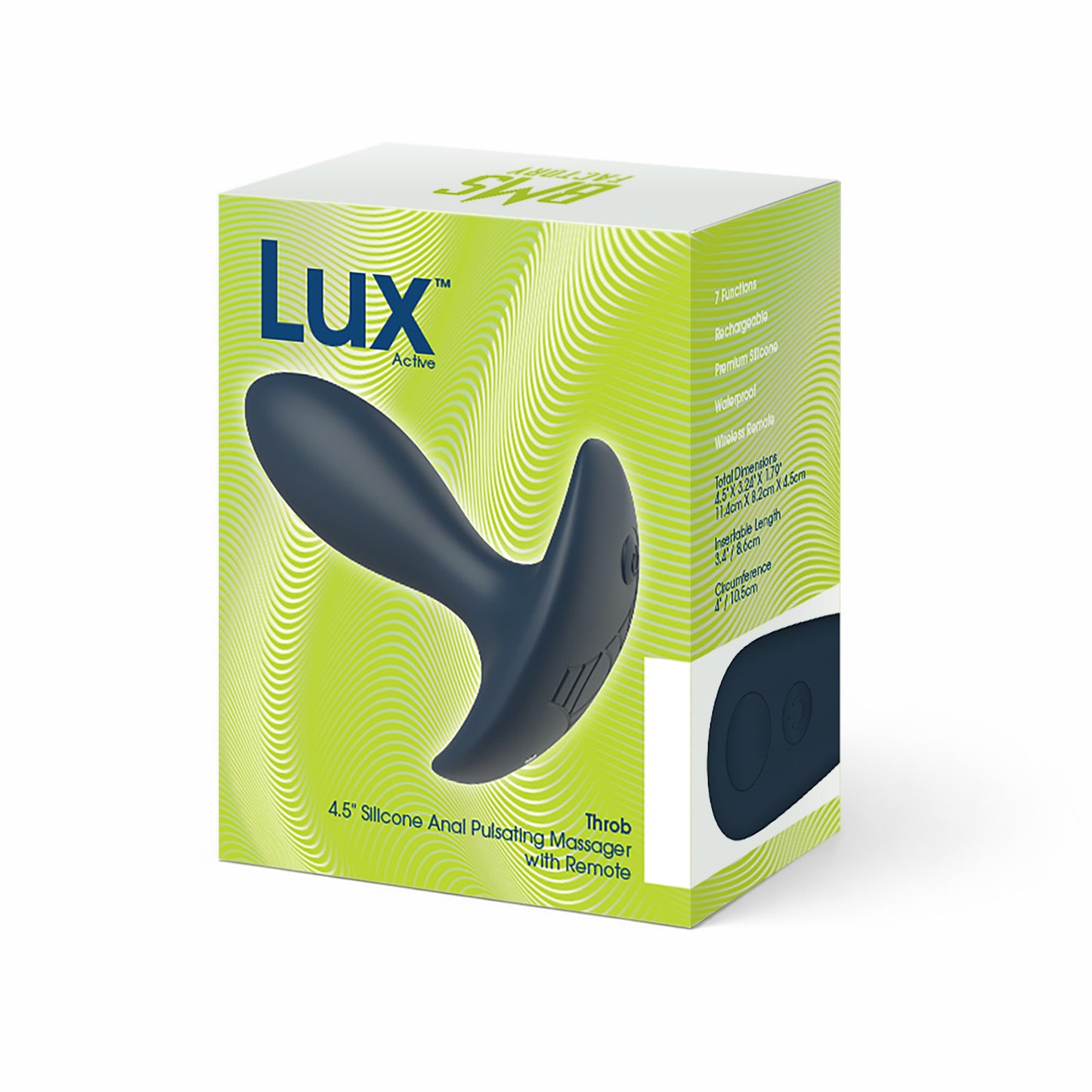LUX active® Throb – Anal Pulsating Massager – Remote Included