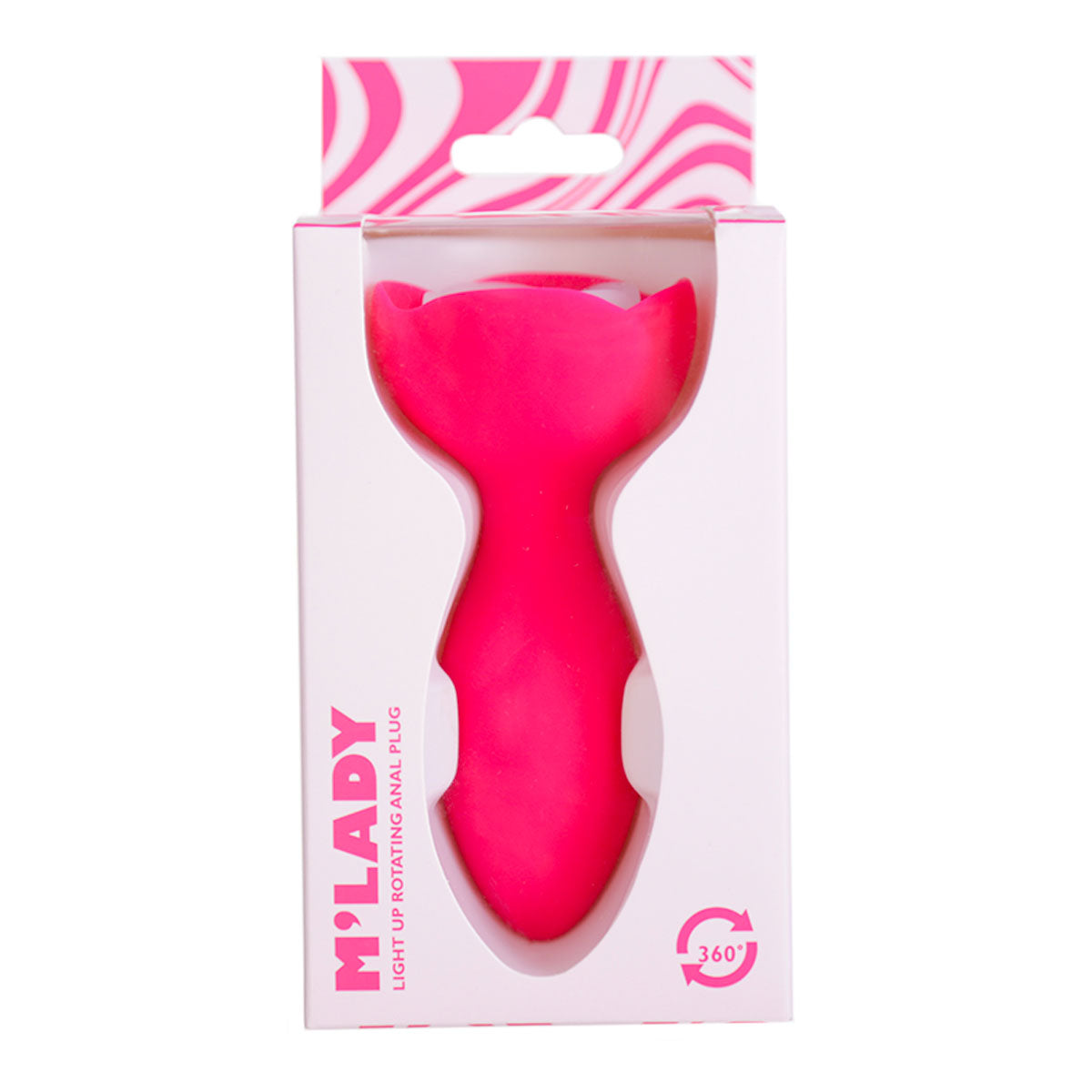 M’Lady Light Up Rotating Anal Plug - Pink