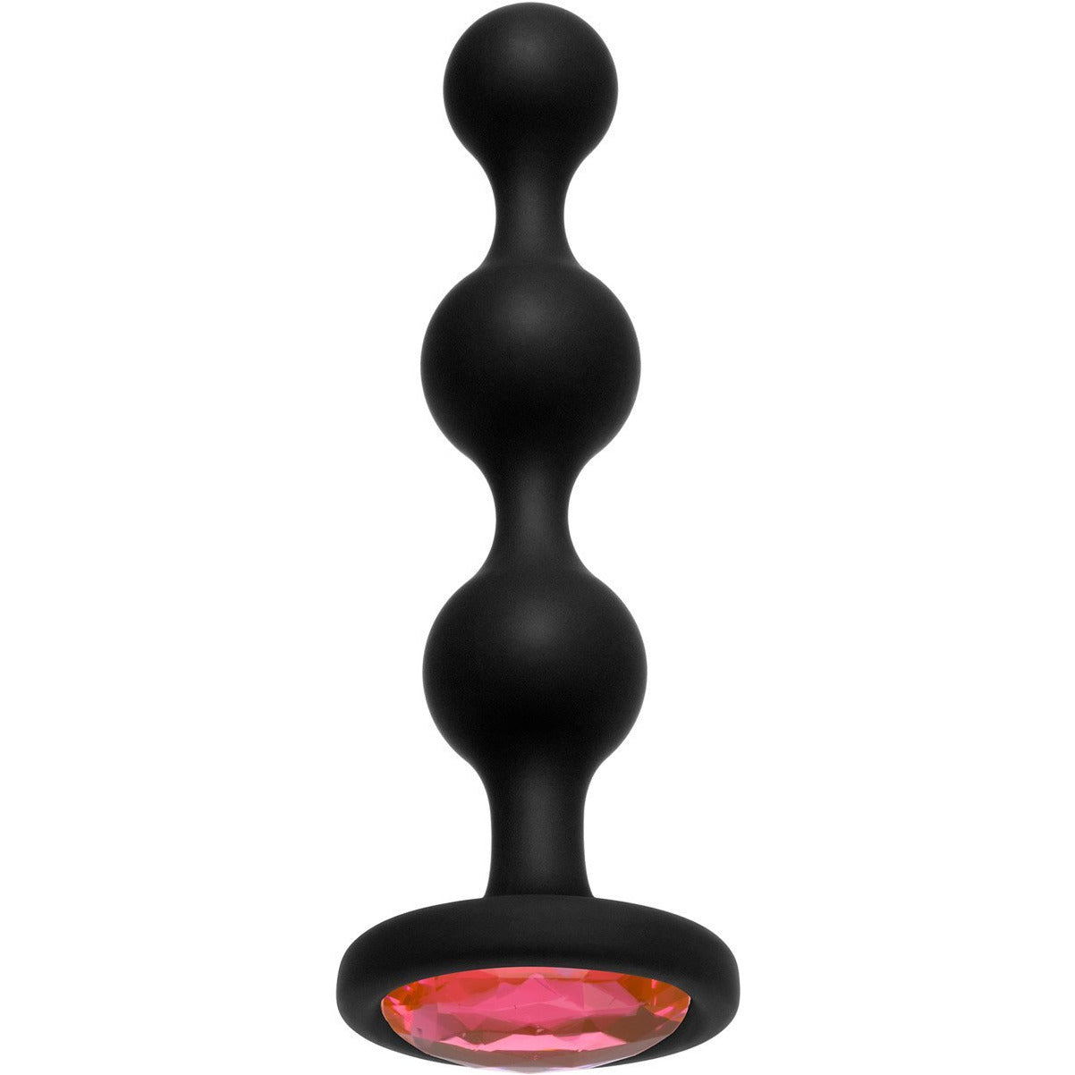 Doc Johnson Booty Bling Jeweled Silicone Beads - Pink