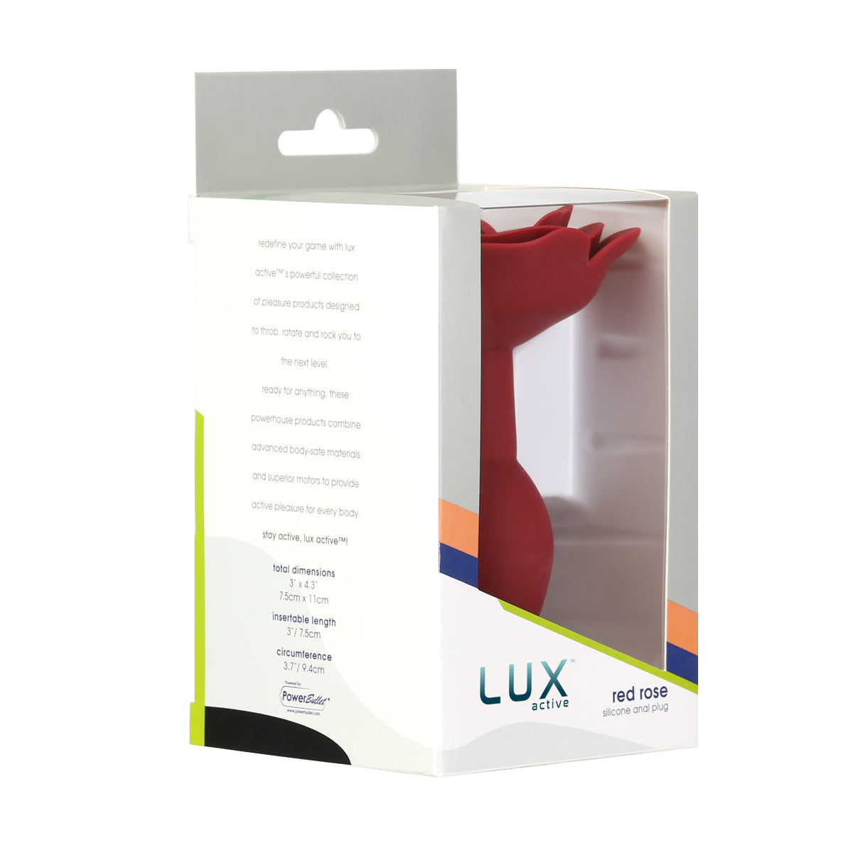 LUX active® Red Rose Silicone Anal Plug