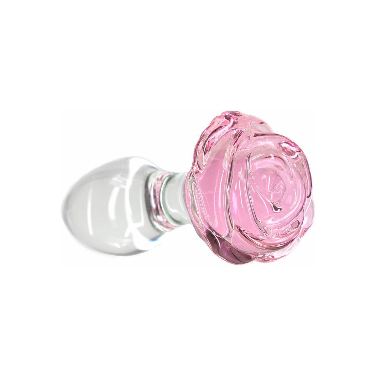 Pillow Talk - Rosy- Luxurious Glass Anal Plug