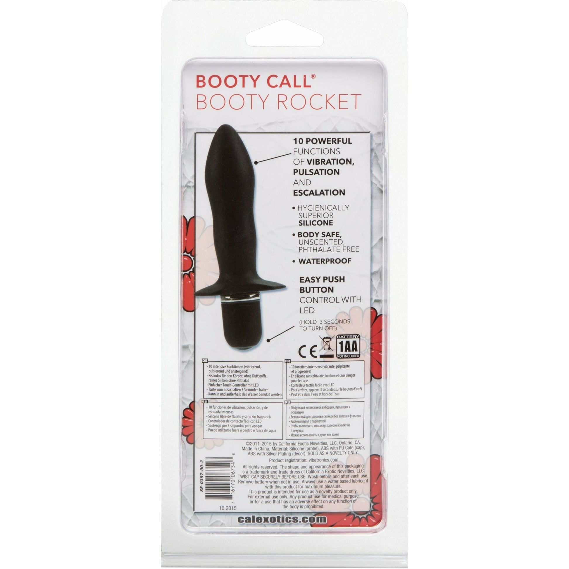 CalExotics® Booty Call - Rocket - Black