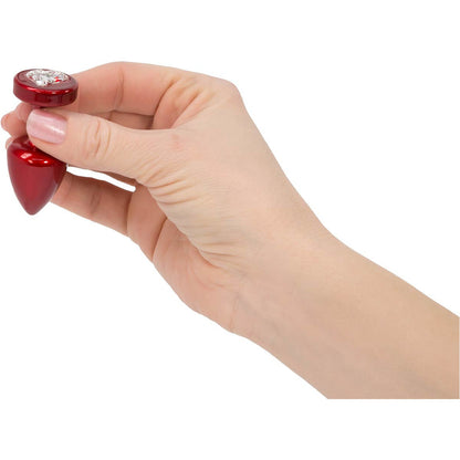 Diogol Anni Red Heart Butt Plug with Swarovski Elements (T1 Size)