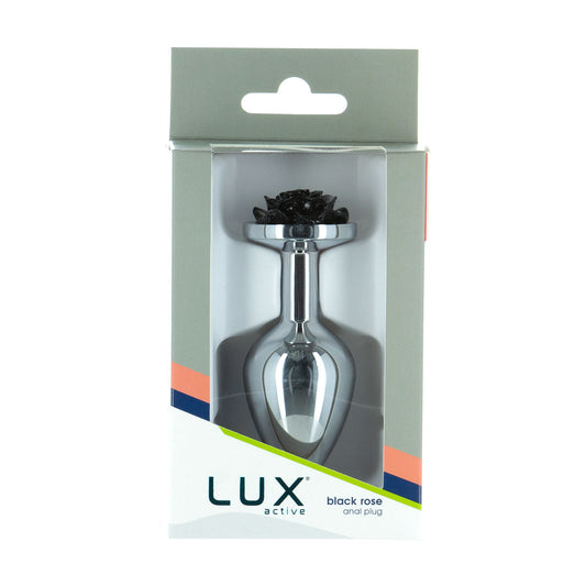LUX active® 3.5" Rose Anal Plug – Black