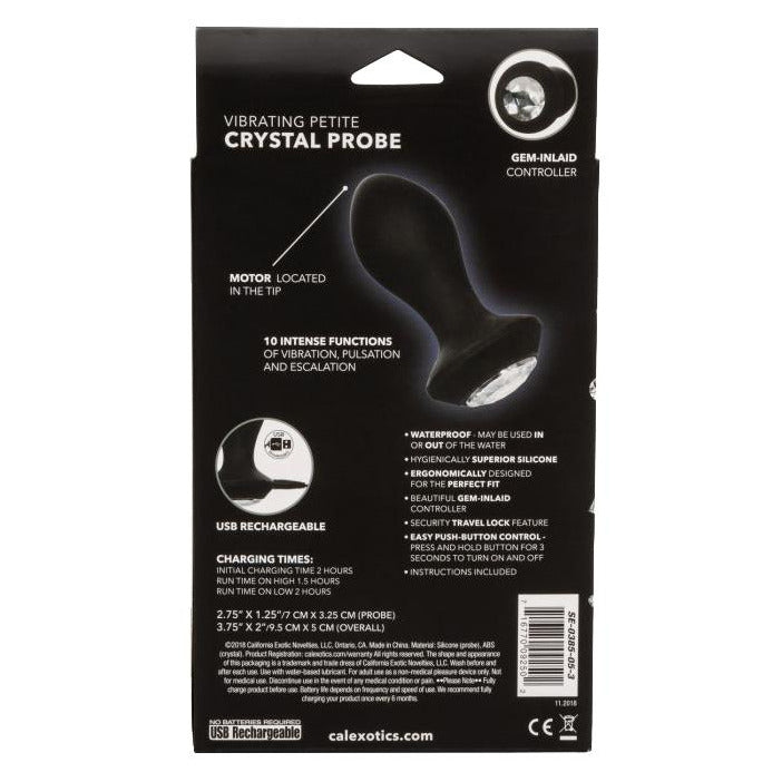 CalExotics® Power Gem Vibrating Crystal Probe – Black