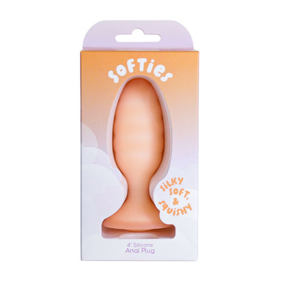 Softies 4” Anal Silicone Plug – Orange