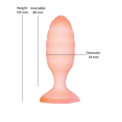Softies 4” Anal Silicone Plug – Orange