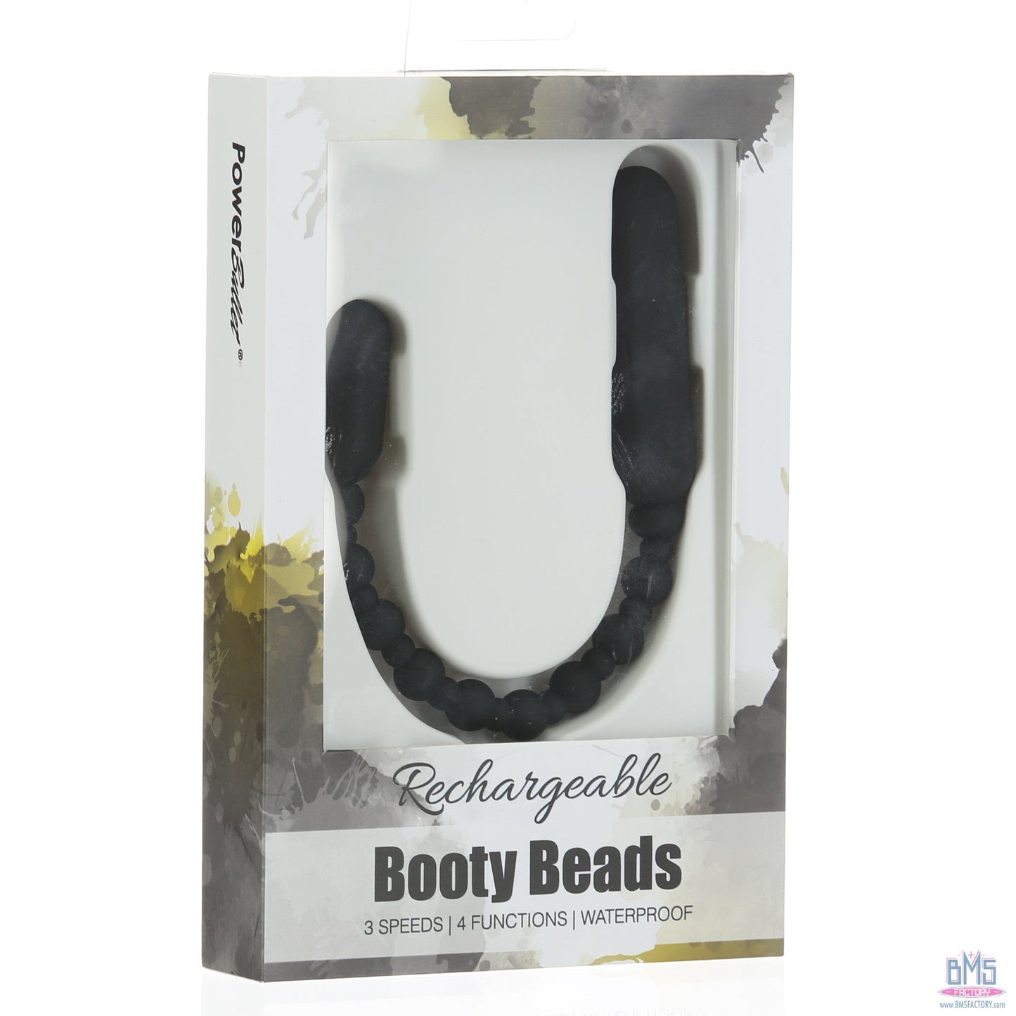 PowerBullet Rechargeable Booty Beads - Black