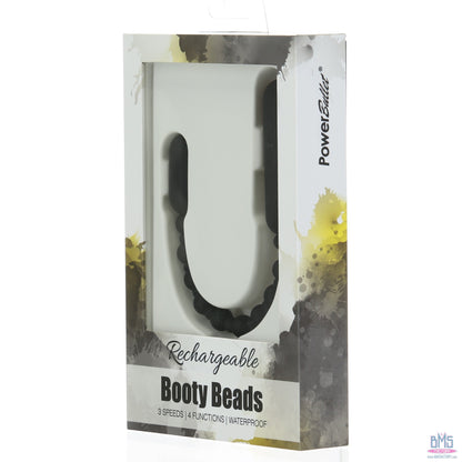 PowerBullet Rechargeable Booty Beads - Black