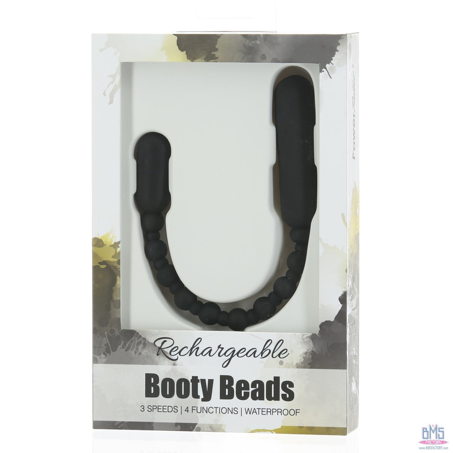 PowerBullet Rechargeable Booty Beads - Black
