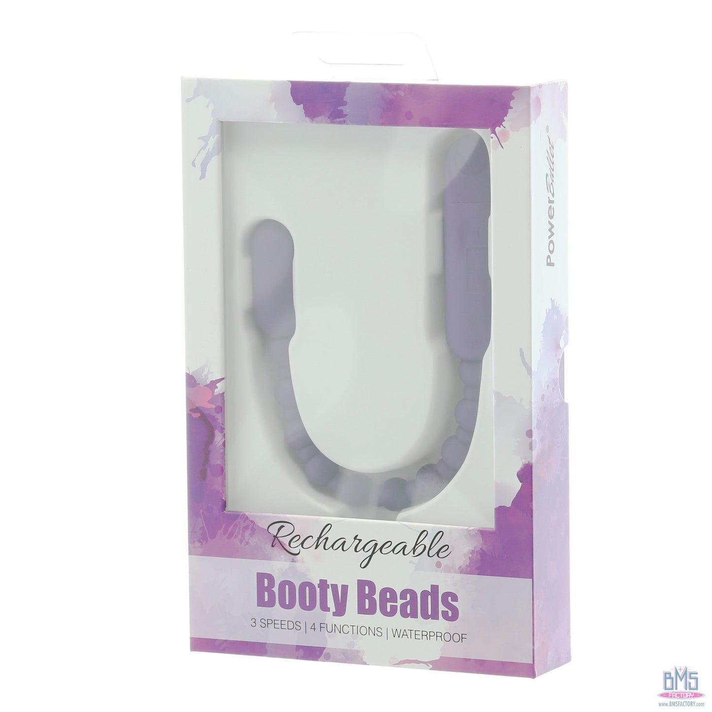 PowerBullet Rechargeable Booty Beads - Purple