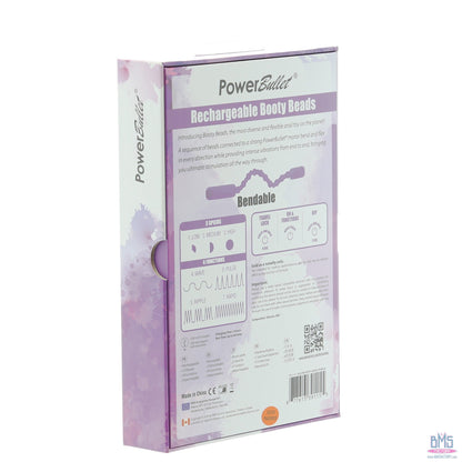 PowerBullet Rechargeable Booty Beads - Purple