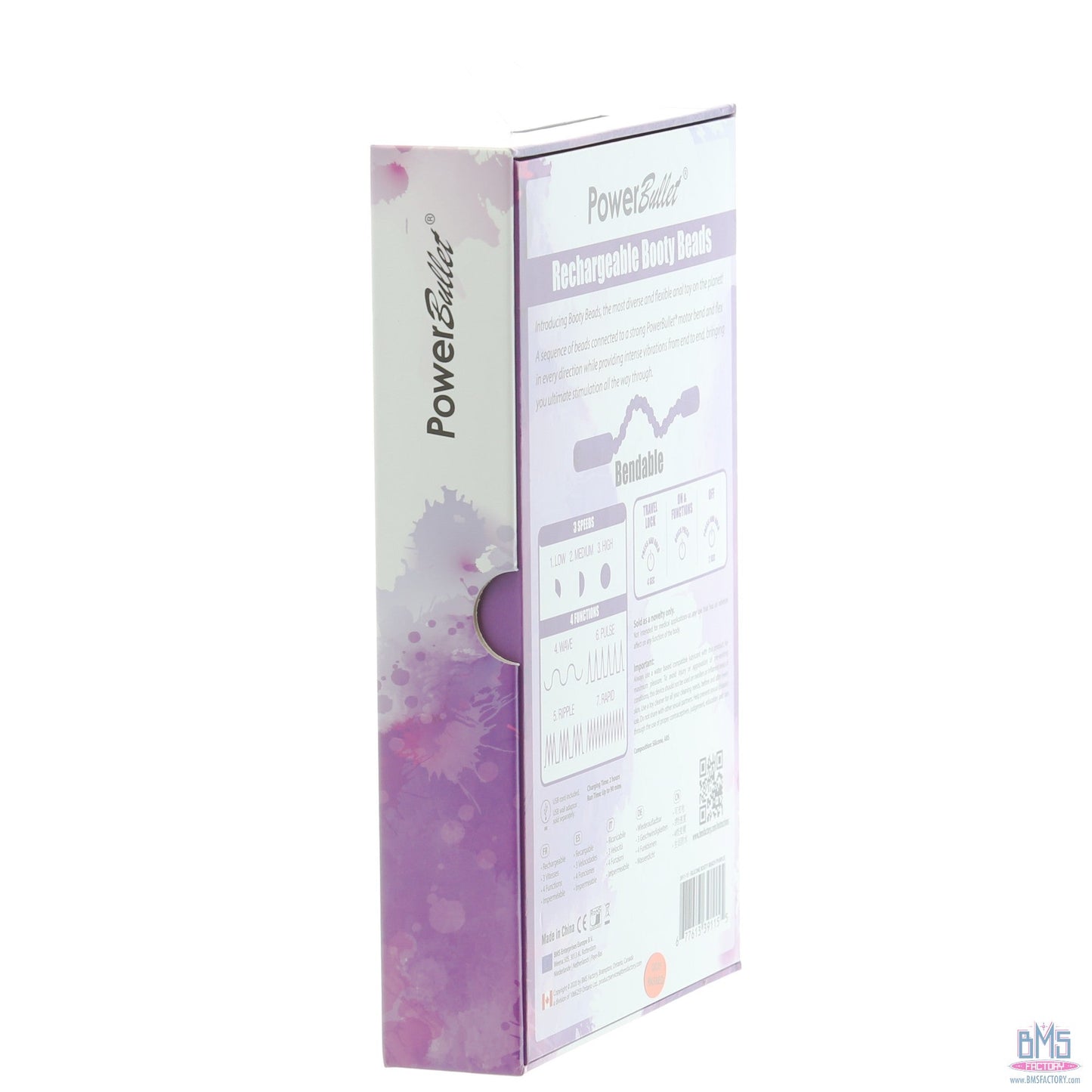 PowerBullet Rechargeable Booty Beads - Purple