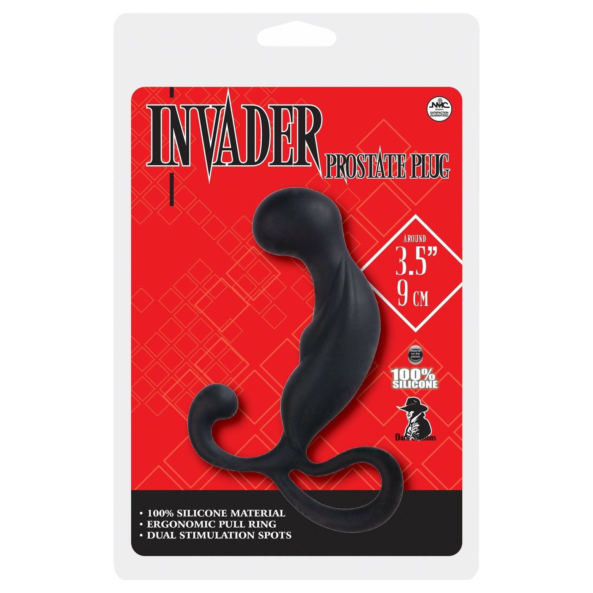Invader 100% Silicone Invader Prostate Plug 3.5"