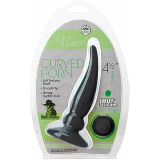 Nanma Curved Horn Butt Plug - Black