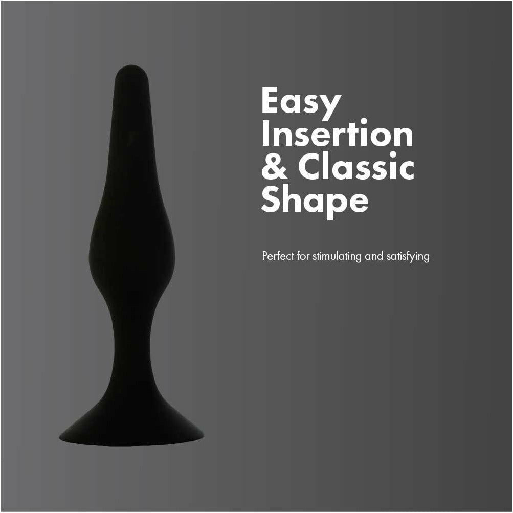 Pure Love® - Silicone Butt Plug - Black