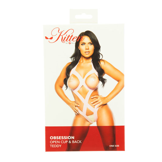 Kitten by Allure – Obsession - Open Cup & Back Teddy - Pink - OS