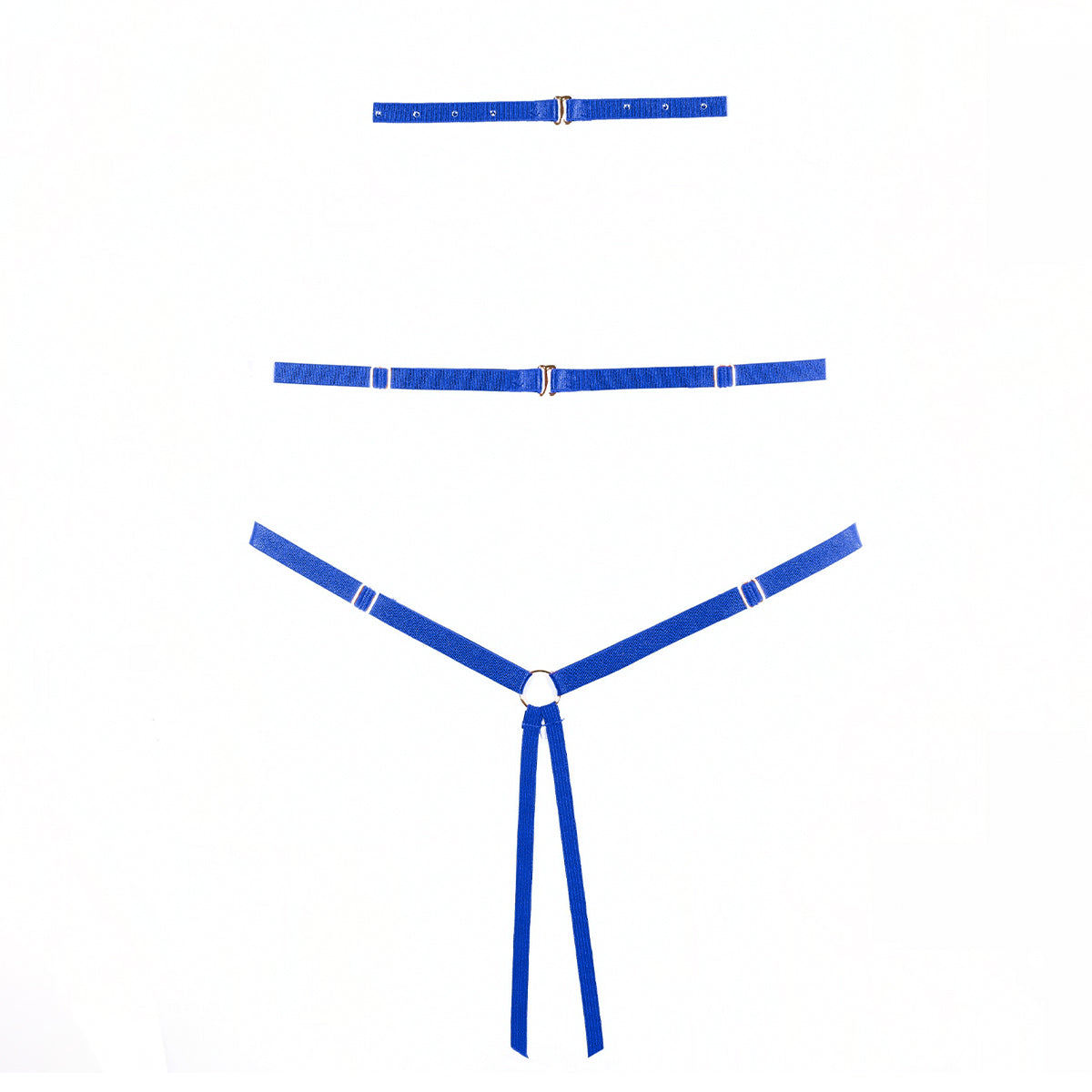 Allure Lilly Lace Open Teddy – Blue