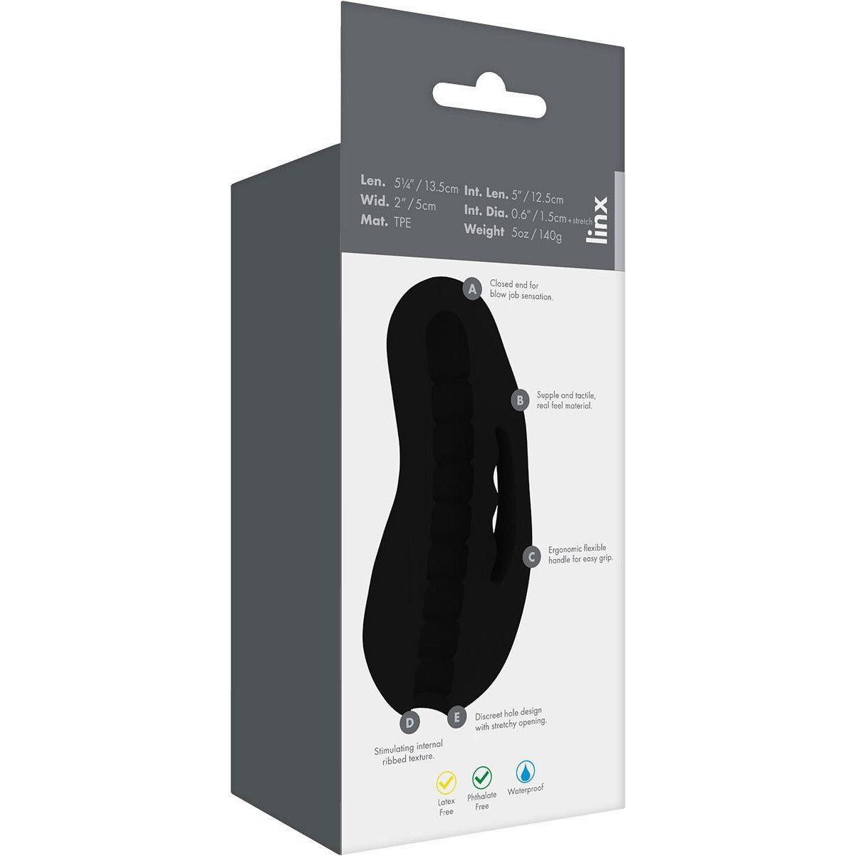 Linx Onyx Sucker Stroker - Black