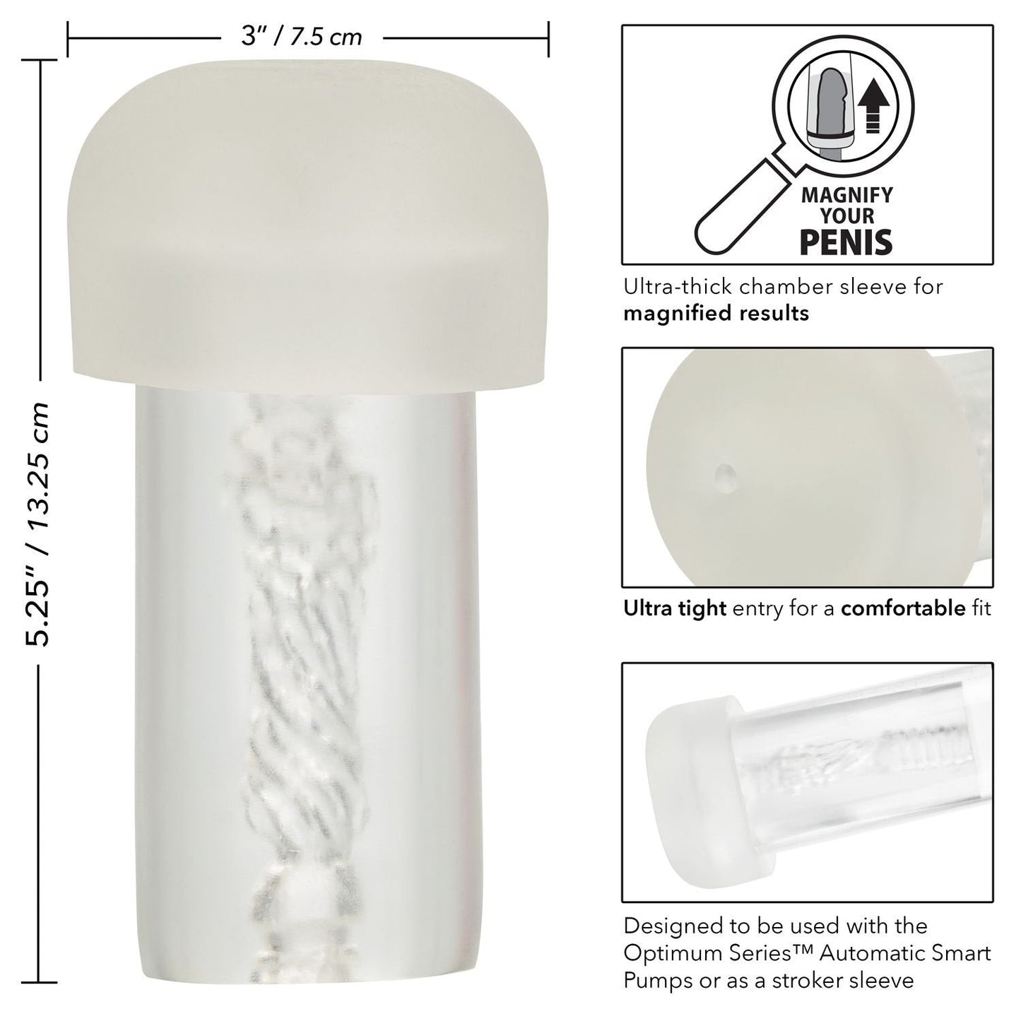 CalExotics® Optimum Series Automatic Smart Pump Replacement Sleeve
