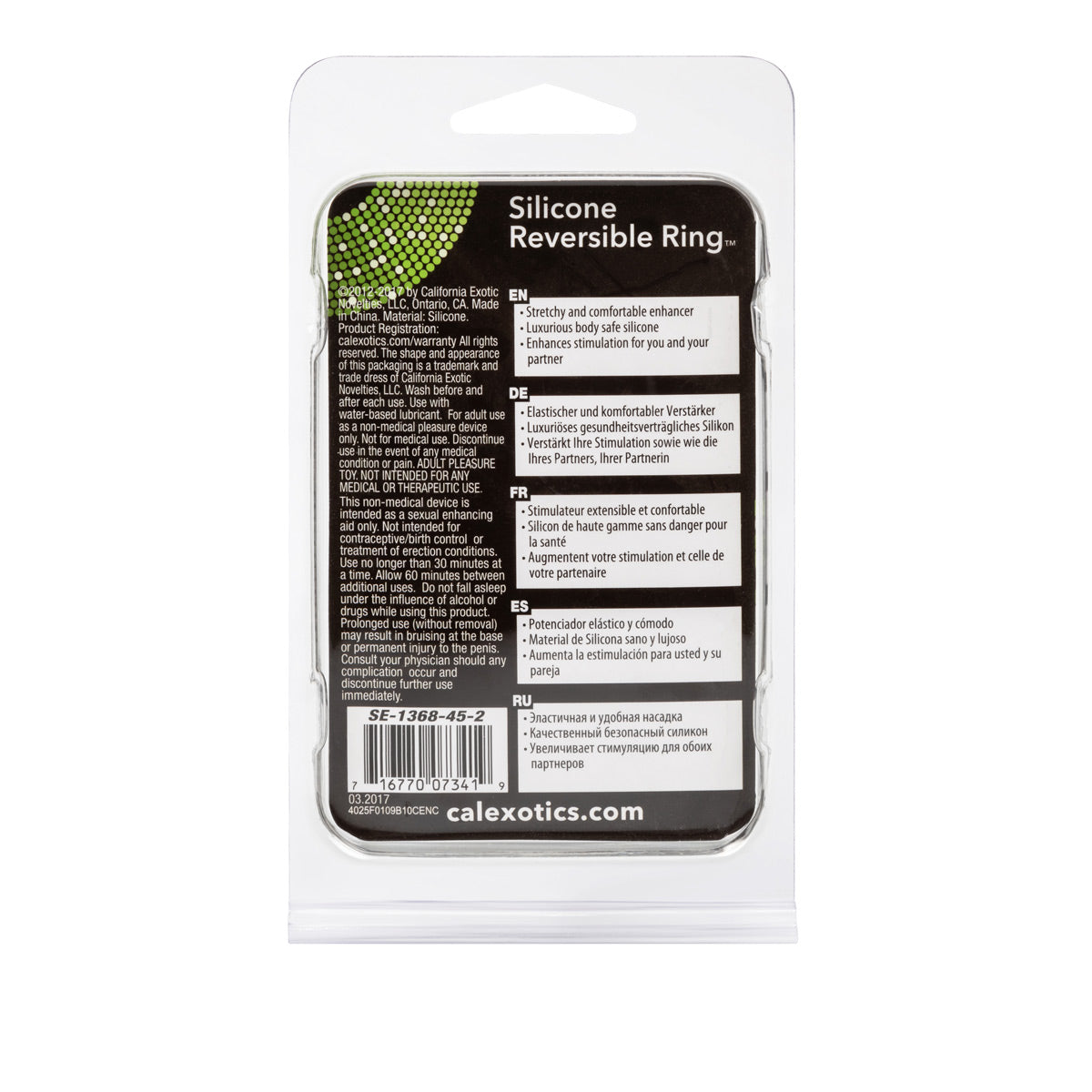 CalExotics® - Silicone Reversible Ring - Black