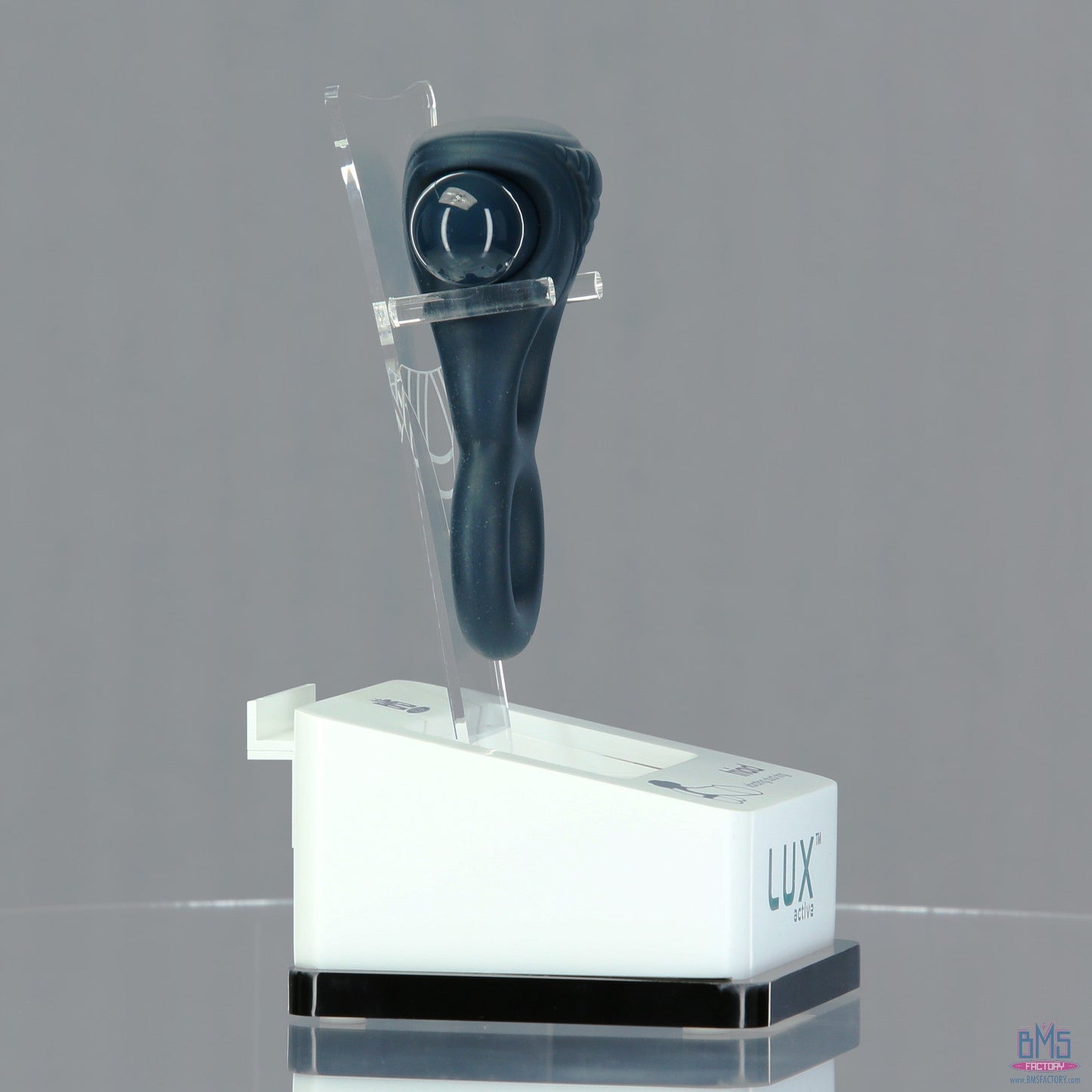 LUX active® Triad – 4.5" Vibrating Dual Cock Ring – Remote Included
