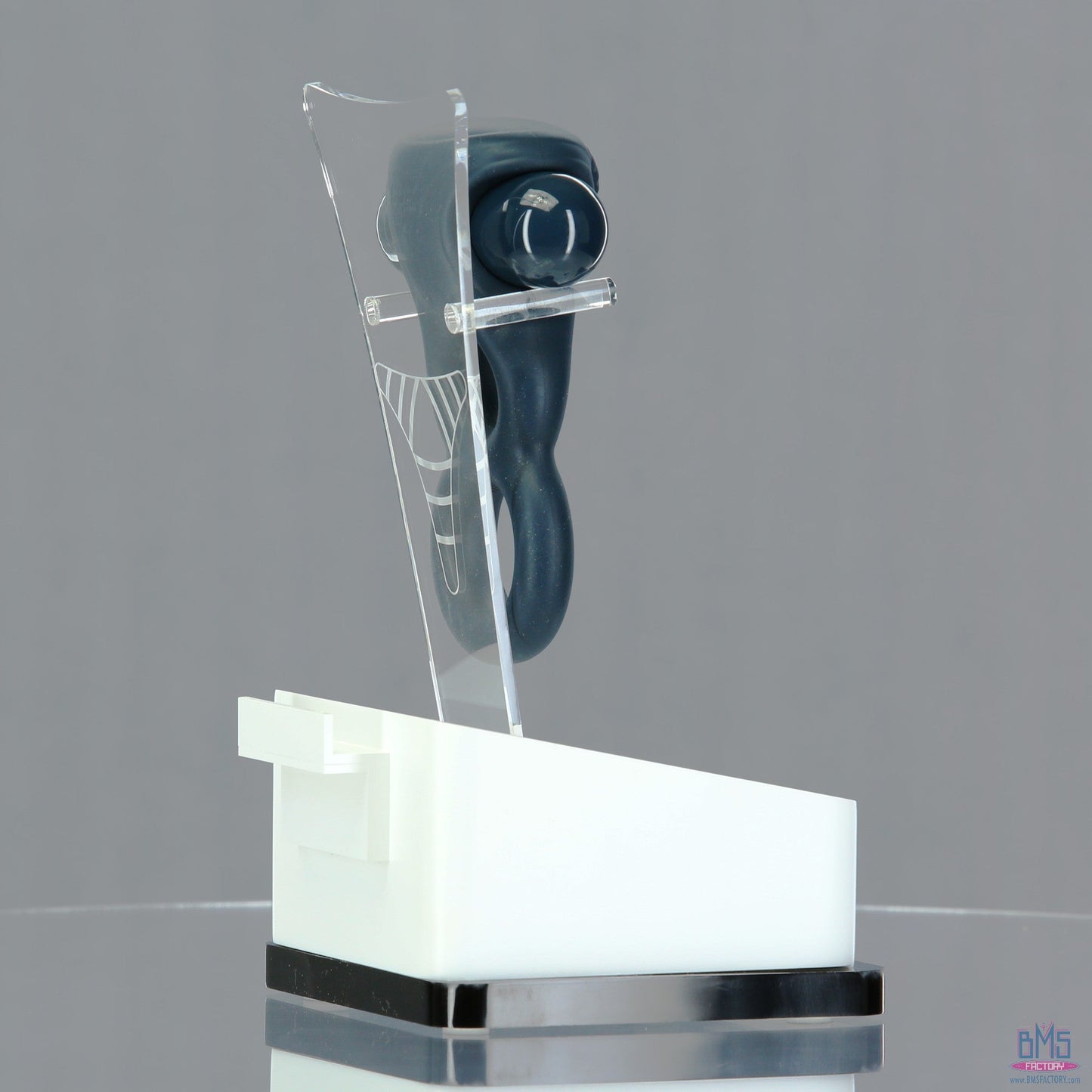 LUX active® Triad – 4.5" Vibrating Dual Cock Ring – Remote Included