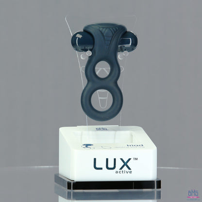 LUX active® Triad – 4.5" Vibrating Dual Cock Ring – Remote Included