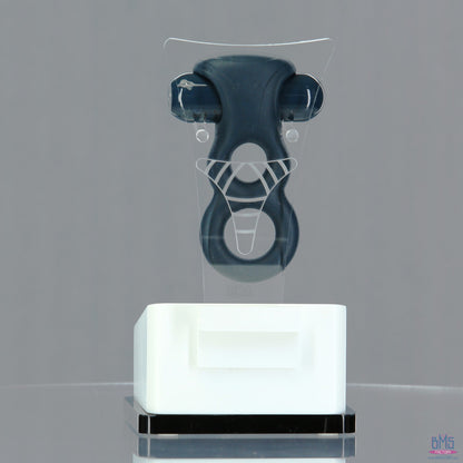 LUX active® Triad – 4.5" Vibrating Dual Cock Ring – Remote Included