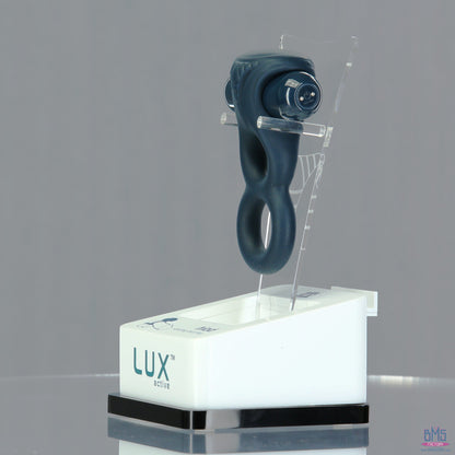 LUX active® Triad – 4.5" Vibrating Dual Cock Ring – Remote Included
