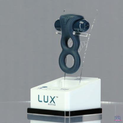 LUX active® Triad – 4.5" Vibrating Dual Cock Ring – Remote Included