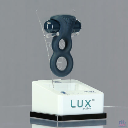 LUX active® Triad – 4.5" Vibrating Dual Cock Ring – Remote Included