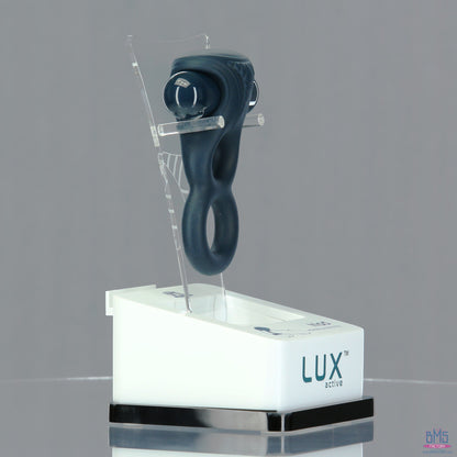 LUX active® Triad – 4.5" Vibrating Dual Cock Ring – Remote Included