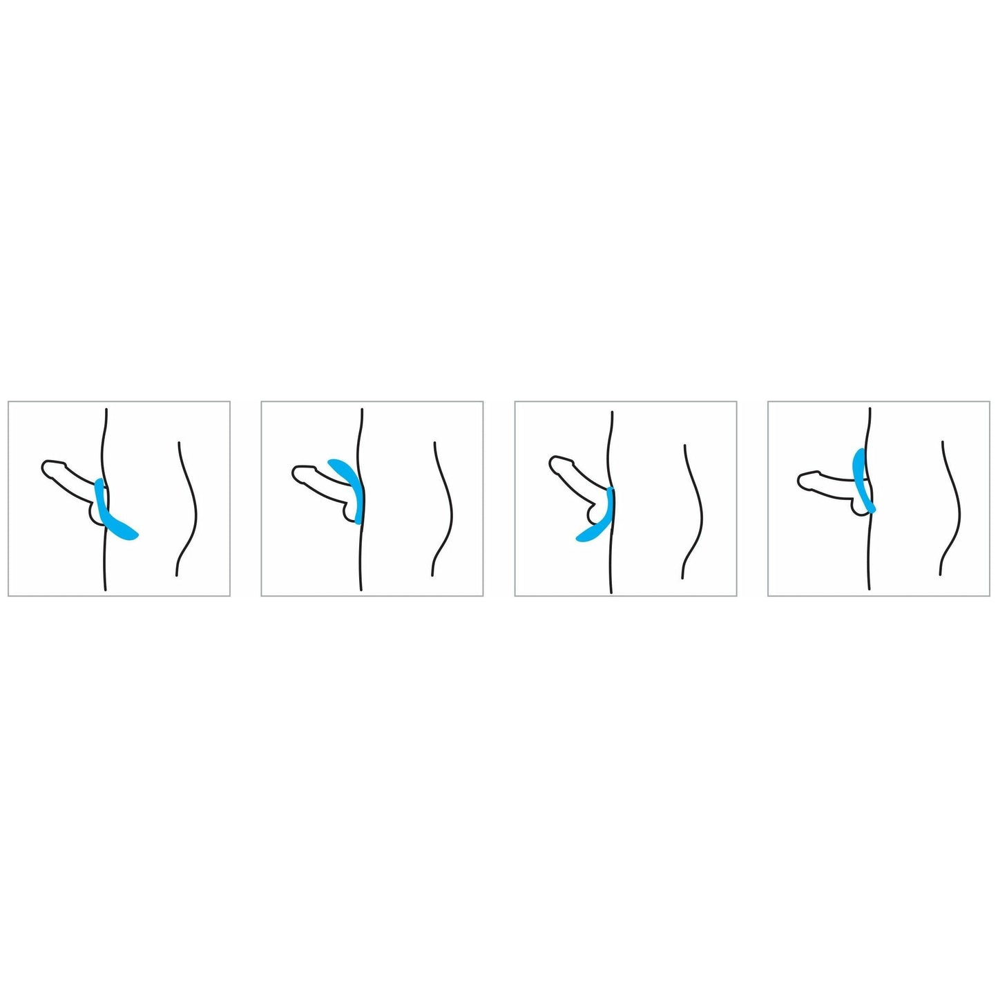 Laid P.2 - Stretch Cock Ring - Blue - 47 mm