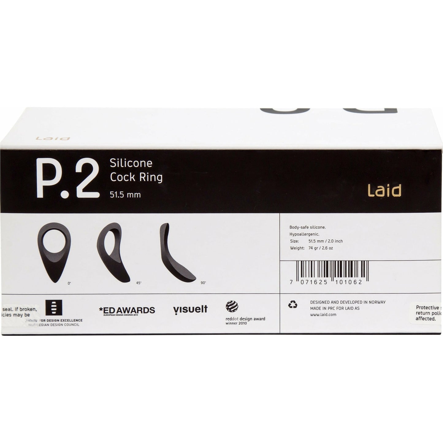 Laid P.2 - Stretch Cock Ring - Blue - 51.5 mm