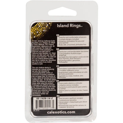 CalExotics® Silicone Island Rings - Purple