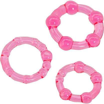 CalExotics® Silicone Island Rings - Pink