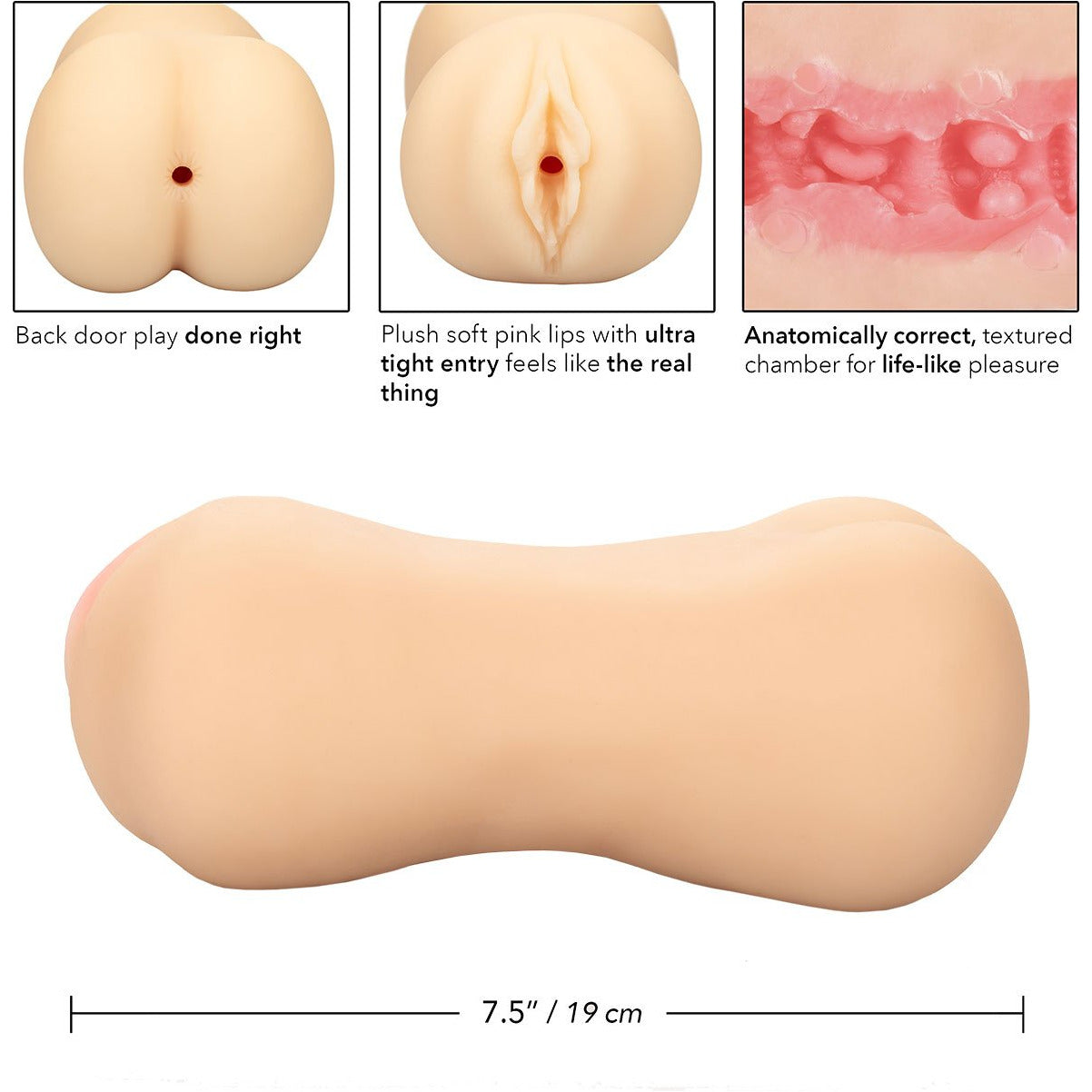 CalExotics® Stroke It - Pussy & Ass Masturbator