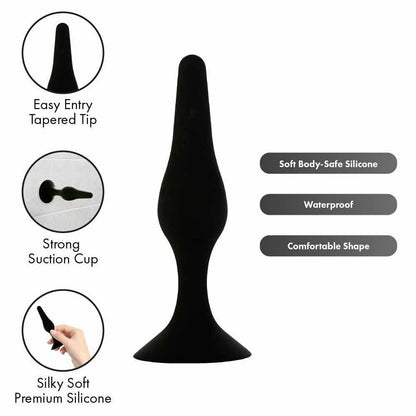 Pure Love® - Silicone Butt Plug - Black