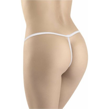 Sexy Latex Crotchless Panty - Yellow - O/S