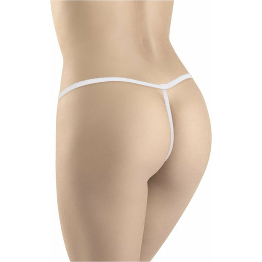 Other Brands Sexy Latex Crotchless Panty - Yellow - O/S