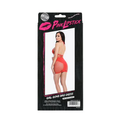 Pink Lipstick - Girl Gone Bad Dress - Red - OS