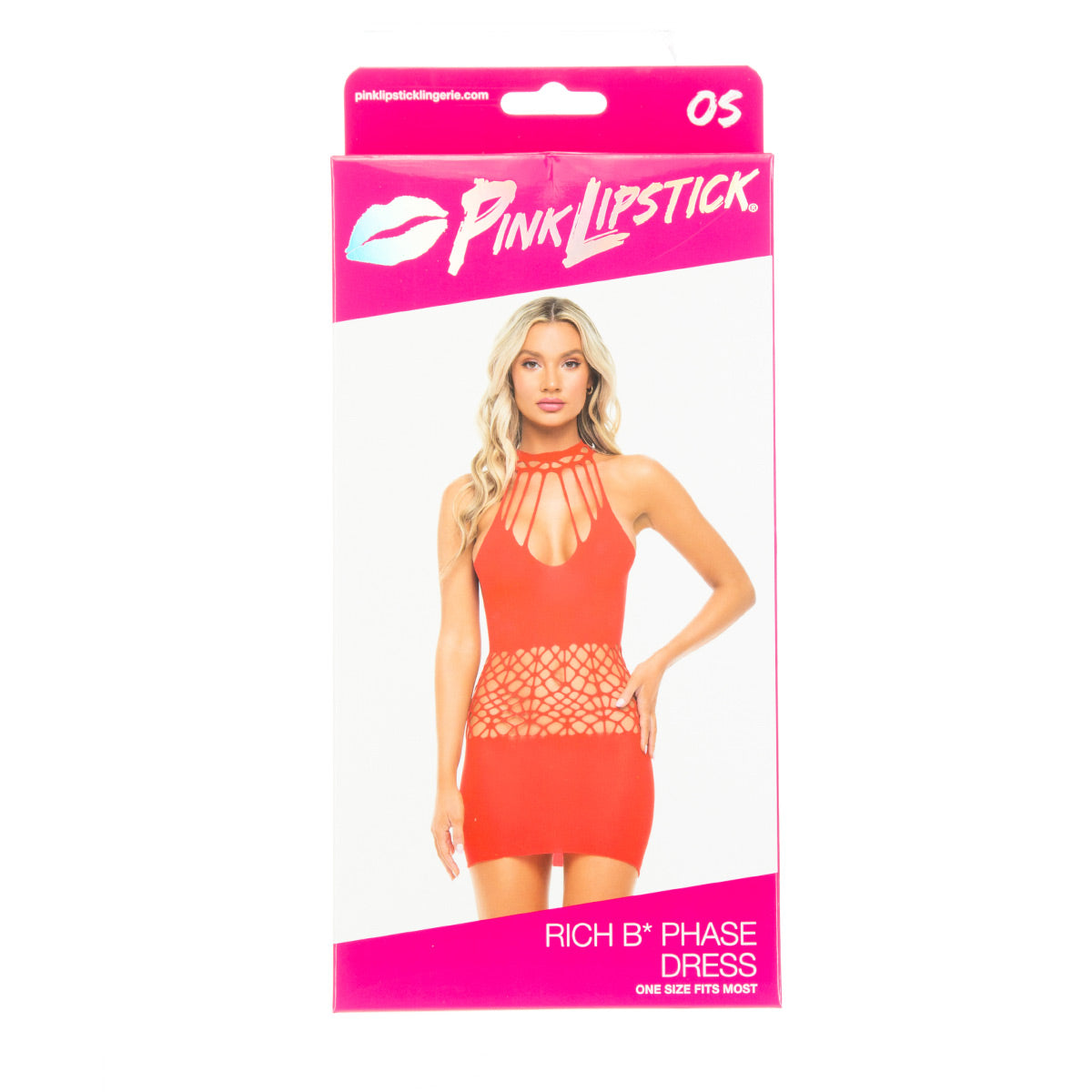 Pink Lipstick Rich B Phase Dress – Red