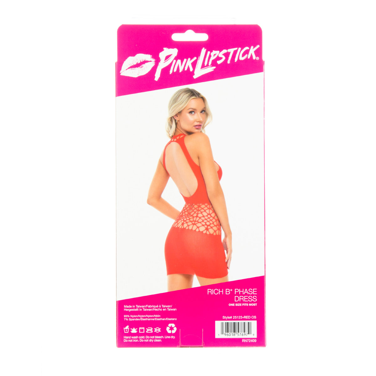 Pink Lipstick Rich B Phase Dress – Red