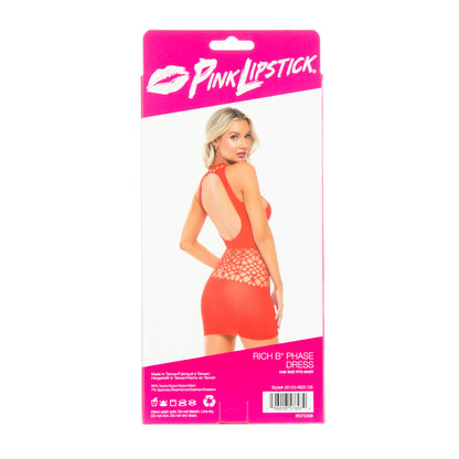 Pink Lipstick Rich B Phase Dress – Red