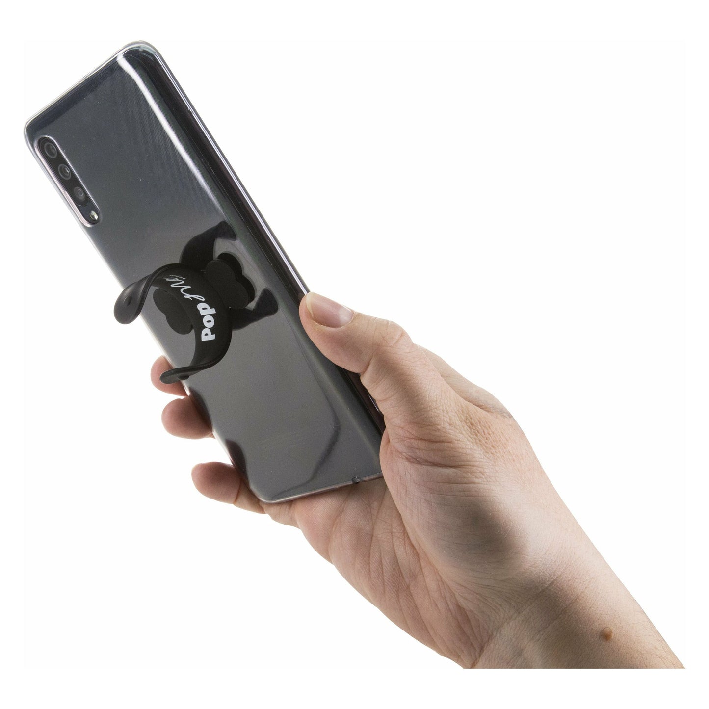 Pop Me Silicone Phone Stand - Black