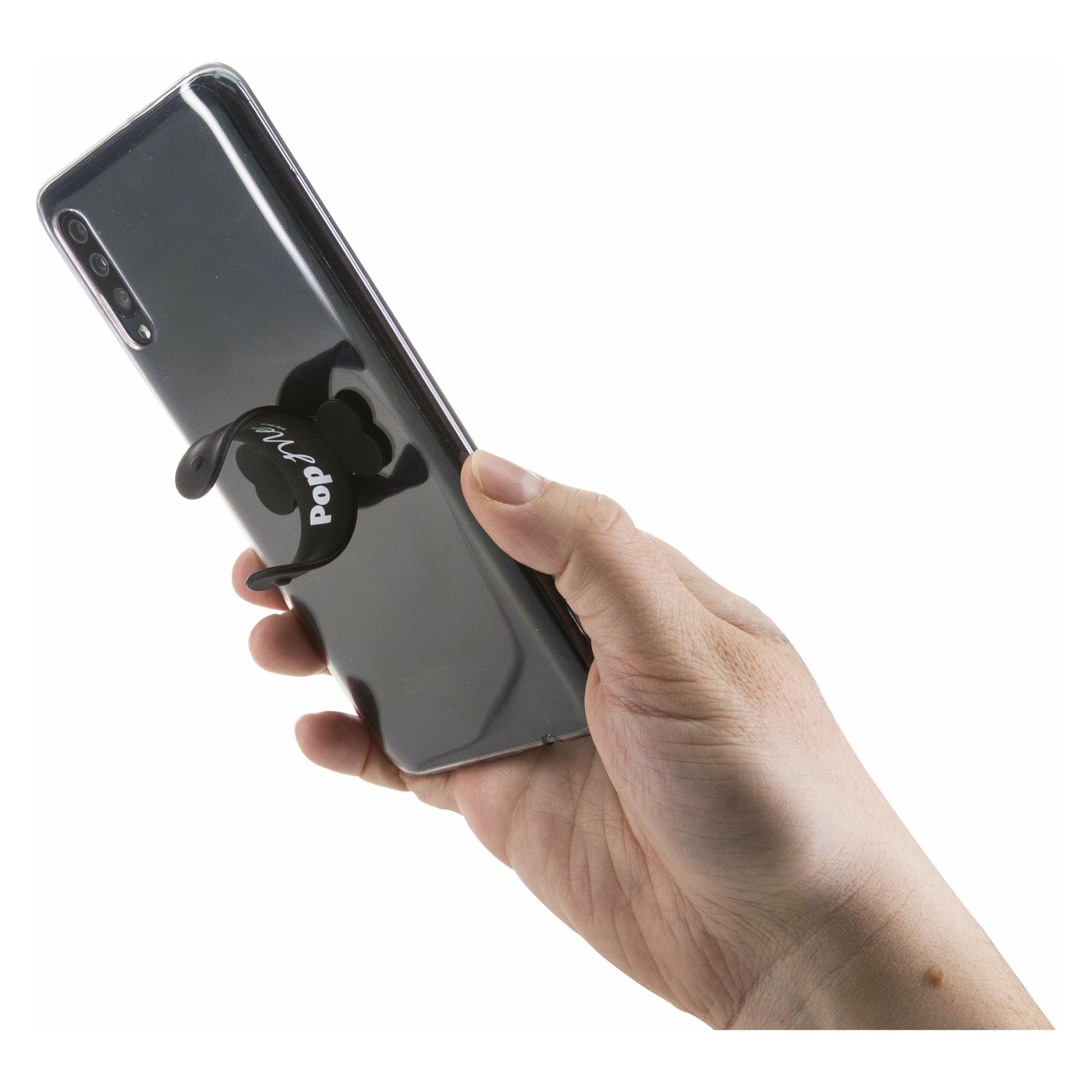 Pop Me Silicone Phone Stand - Black