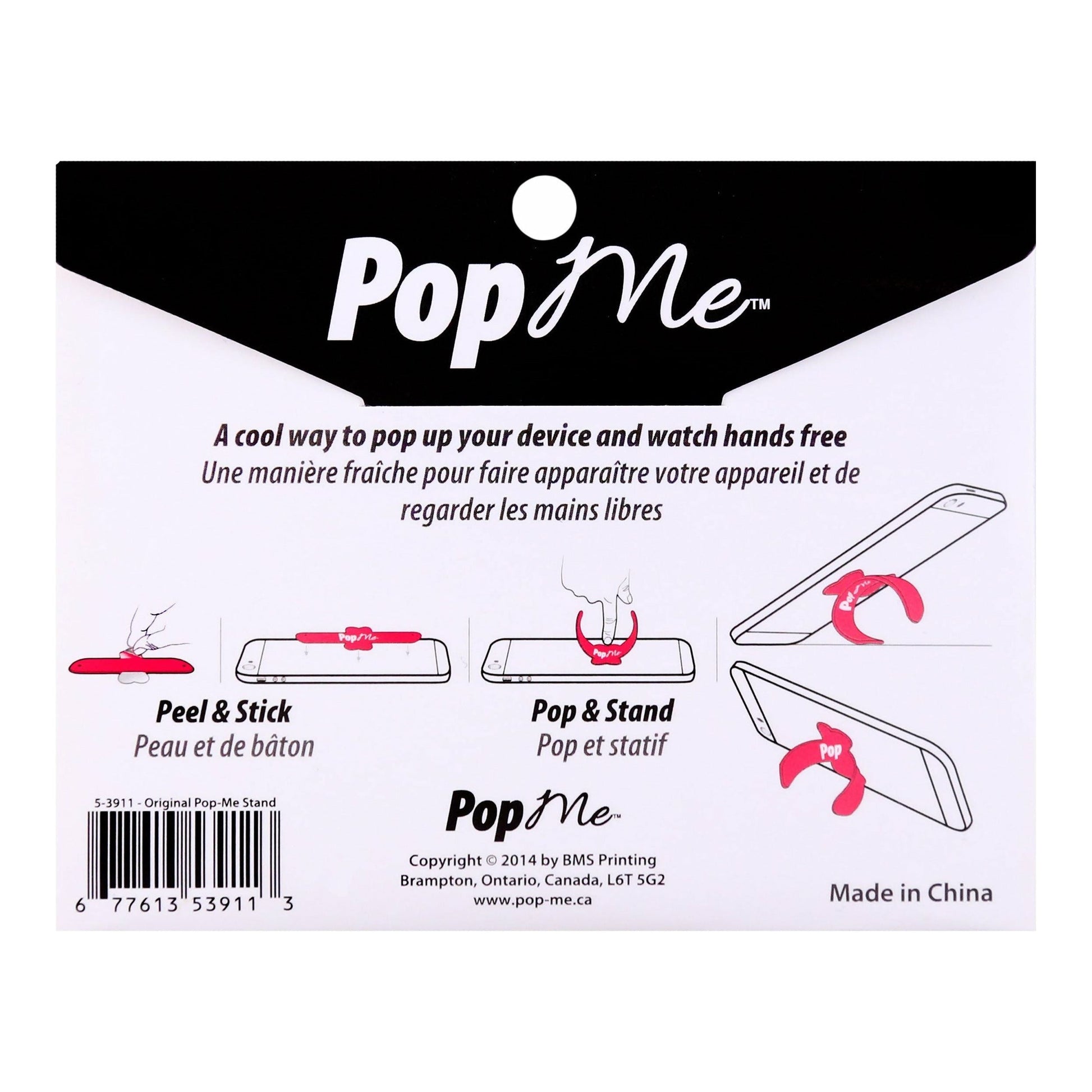 Pop Me Silicone Phone Stand - Black